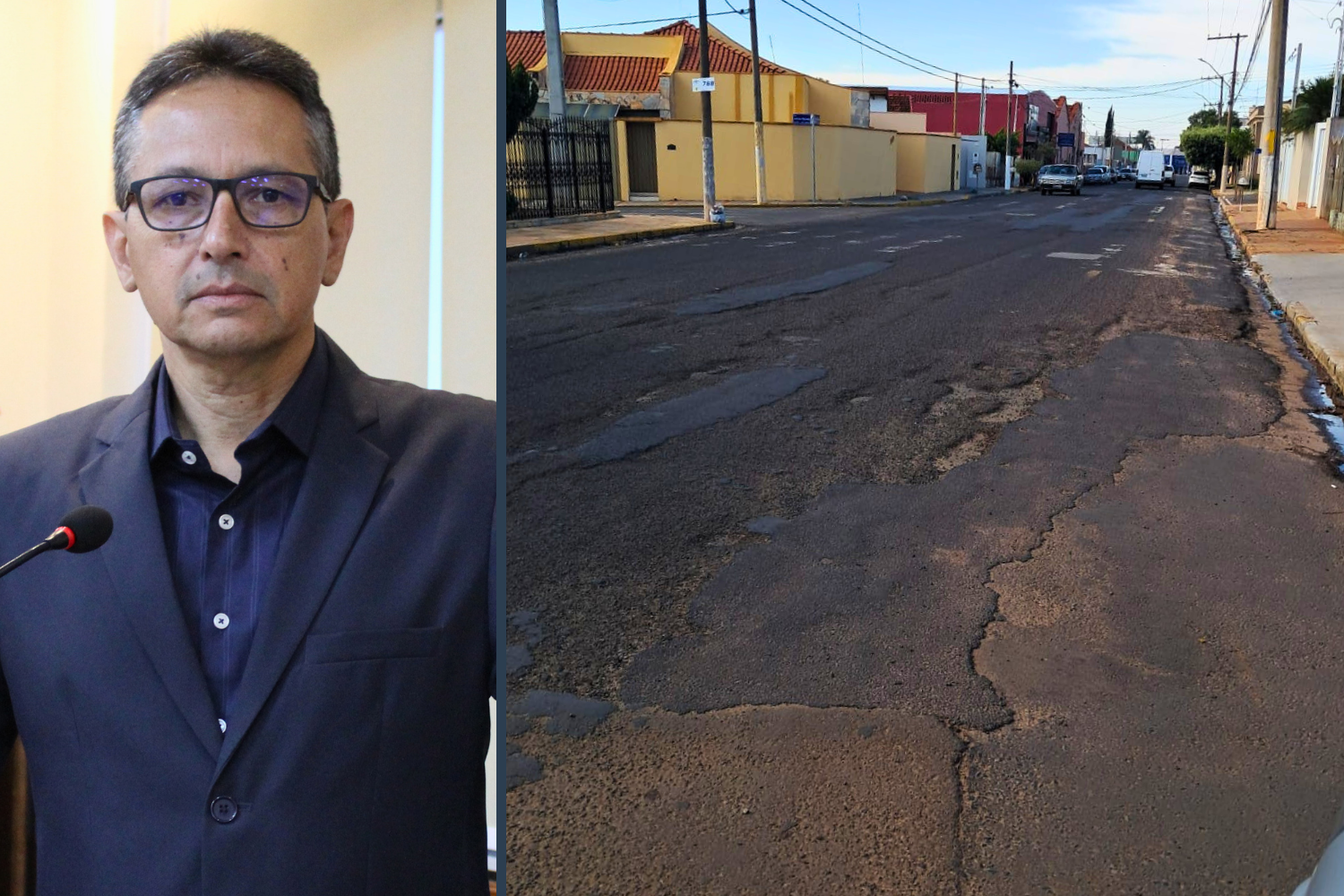 Vereador Zé Ronaldo solicita ao Executivo Municipal recape ao longo da Avenida Jornalista Paulo Falzetta no bairro Vila Patti