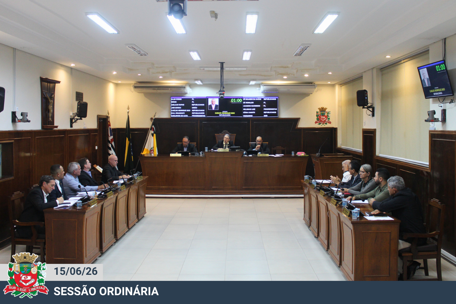 Confira a deliberação dos Projetos previstos na pauta da sessão ordinária de 15 de junho