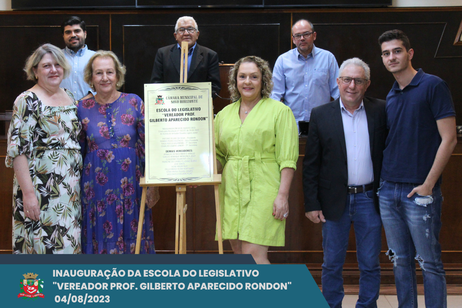 Visualize fotos Inauguração da Escola do Legislativo "Vereador Professor Gilberto Aparecido Rondon" 