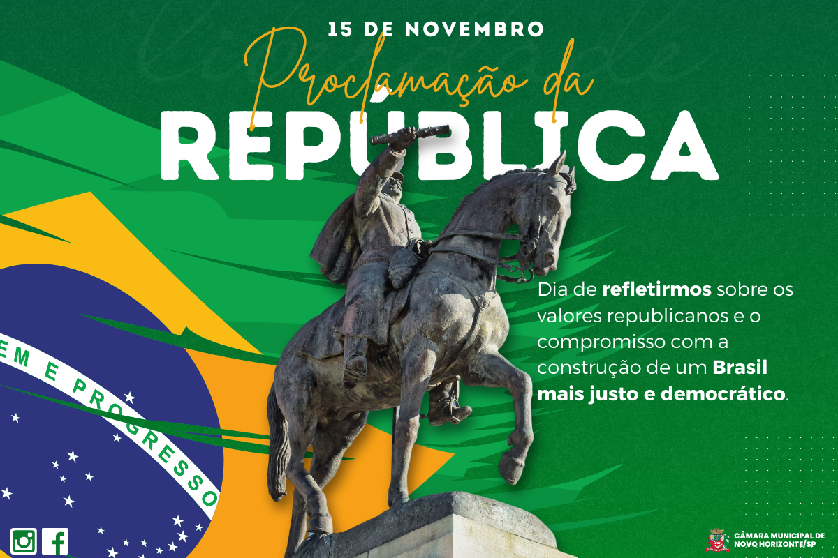 15 de novembro: Proclamação da República