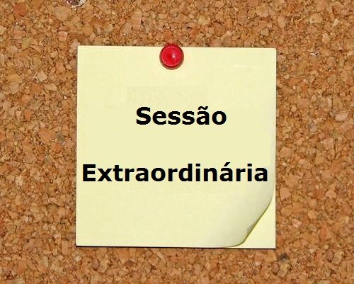 Câmara realiza sessão extraordinária na próxima segunda-feira