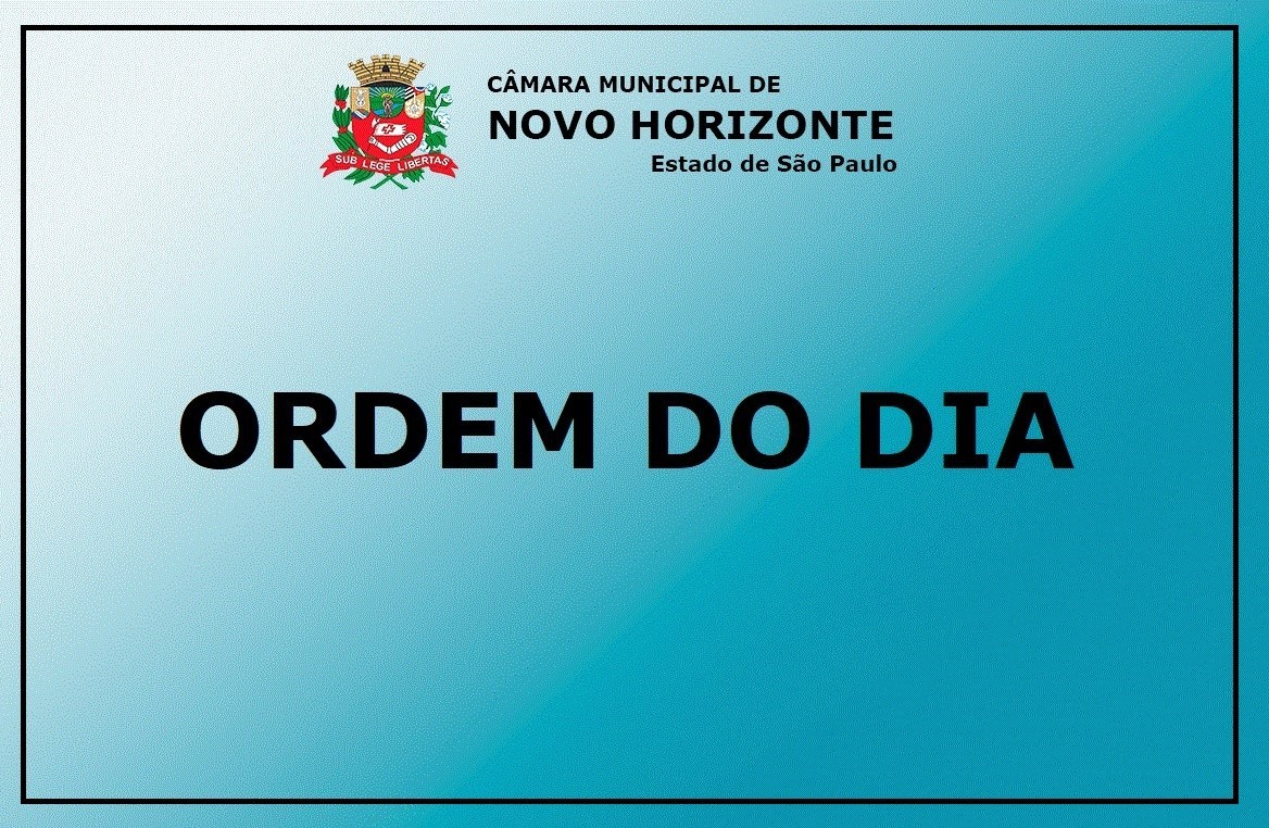Confira a pauta da sessão ordinária desta segunda-feira