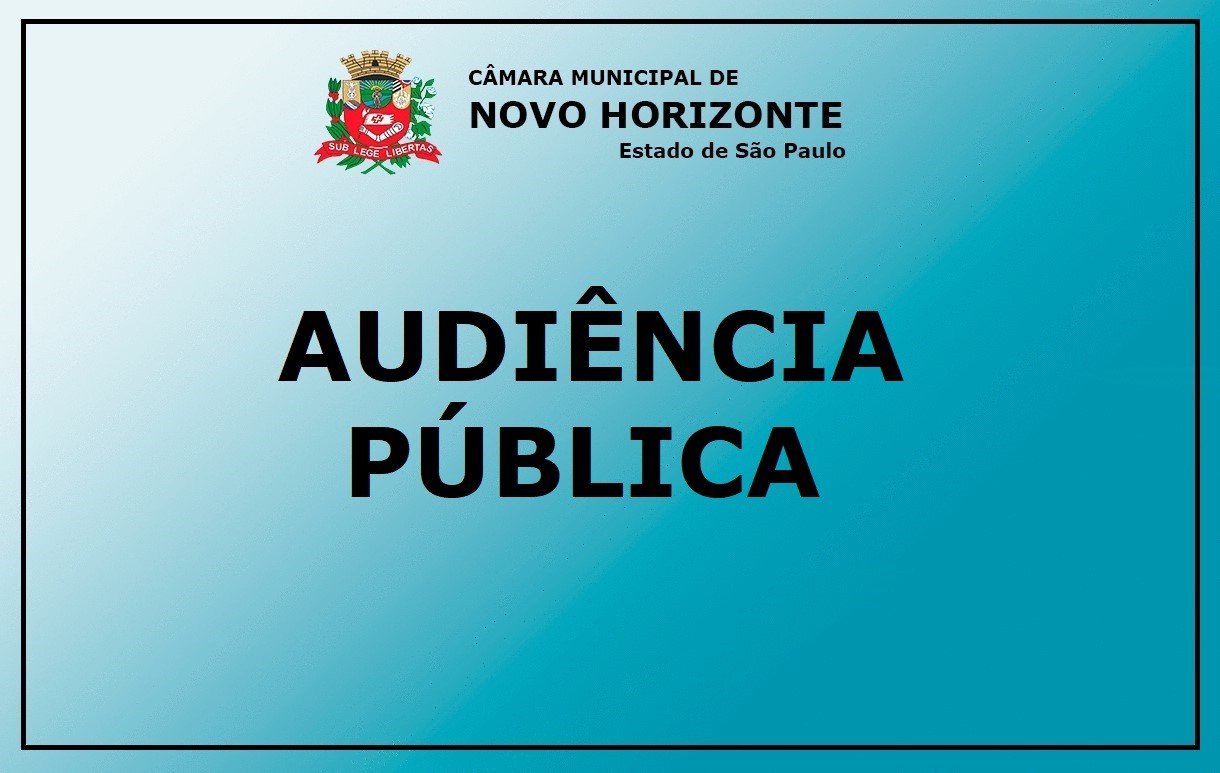 Legislativo realiza Audiência Pública sobre os Projetos da Lei de Diretrizes Orçamentárias e Lei Orçamentária Anual de 2021 dia 16 de outubro