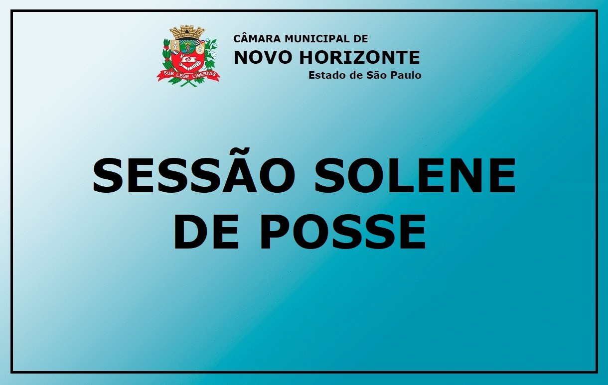Assista à sessão solene de posse do prefeito, vice-prefeita e vereadores eleitos para a Legislatura 2021/2024
