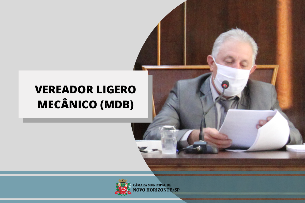 Confira as proposituras apresentadas pelo vereador Ligero Mecânico na última sessão ordinária