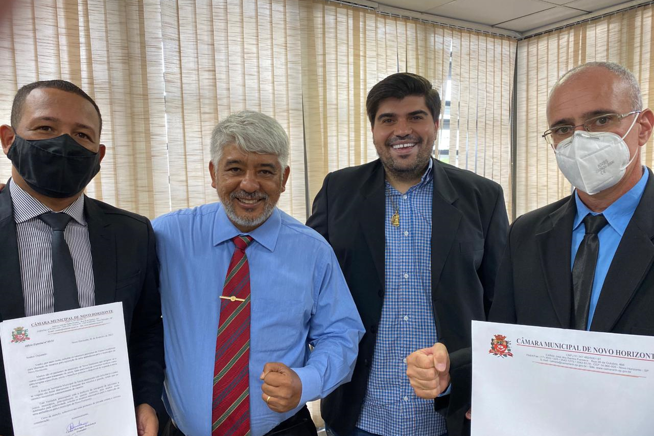 Vereadores Carlos Henrique BGO, Kall Rigamonti e Raí Ascêncio participaram de reunião com o Deputado Estadual Sargento Neri na Alesp