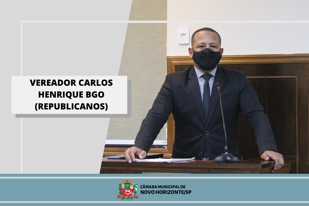Confira as proposituras do vereador Carlos Henrique BGO na sessão ordinária de 1º de março