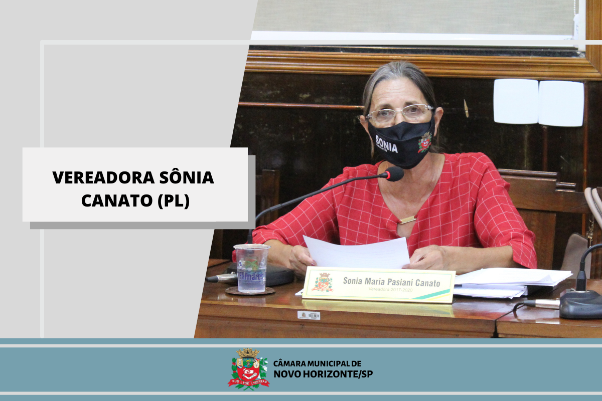 Confira as proposituras da vereadora Sônia Canato na sessão ordinária de 1º de março