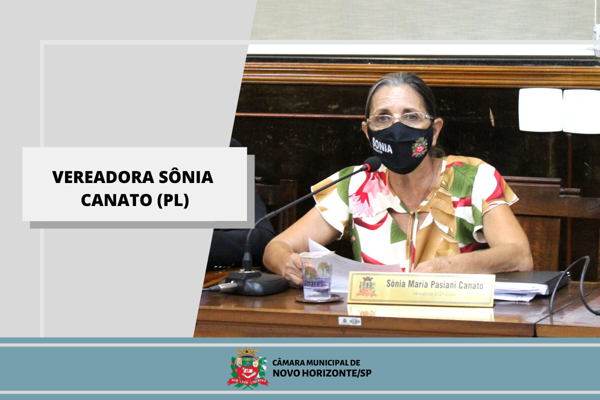 Confira as proposituras da vereadora Sônia Canato na sessão ordinária de 15 de março