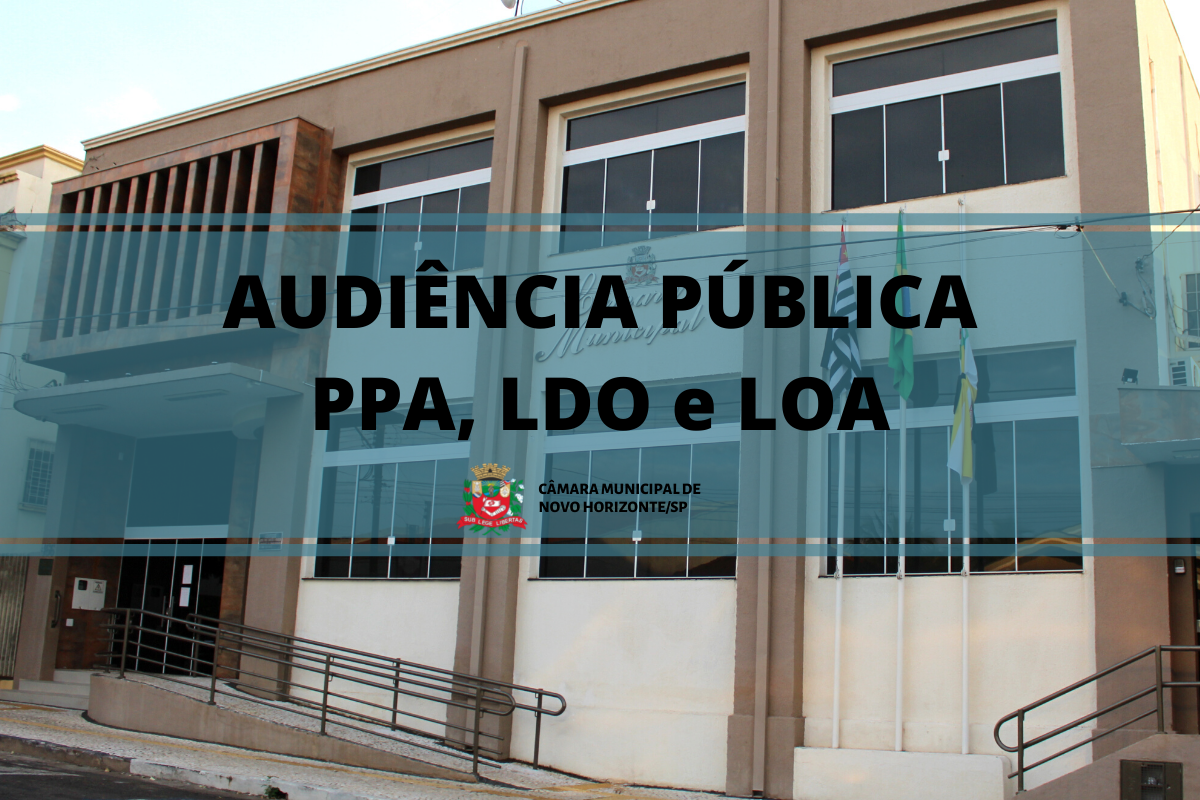 Câmara irá realizar Audiência Pública sobre o Orçamento Municipal de 2022 na próxima quinta-feira 