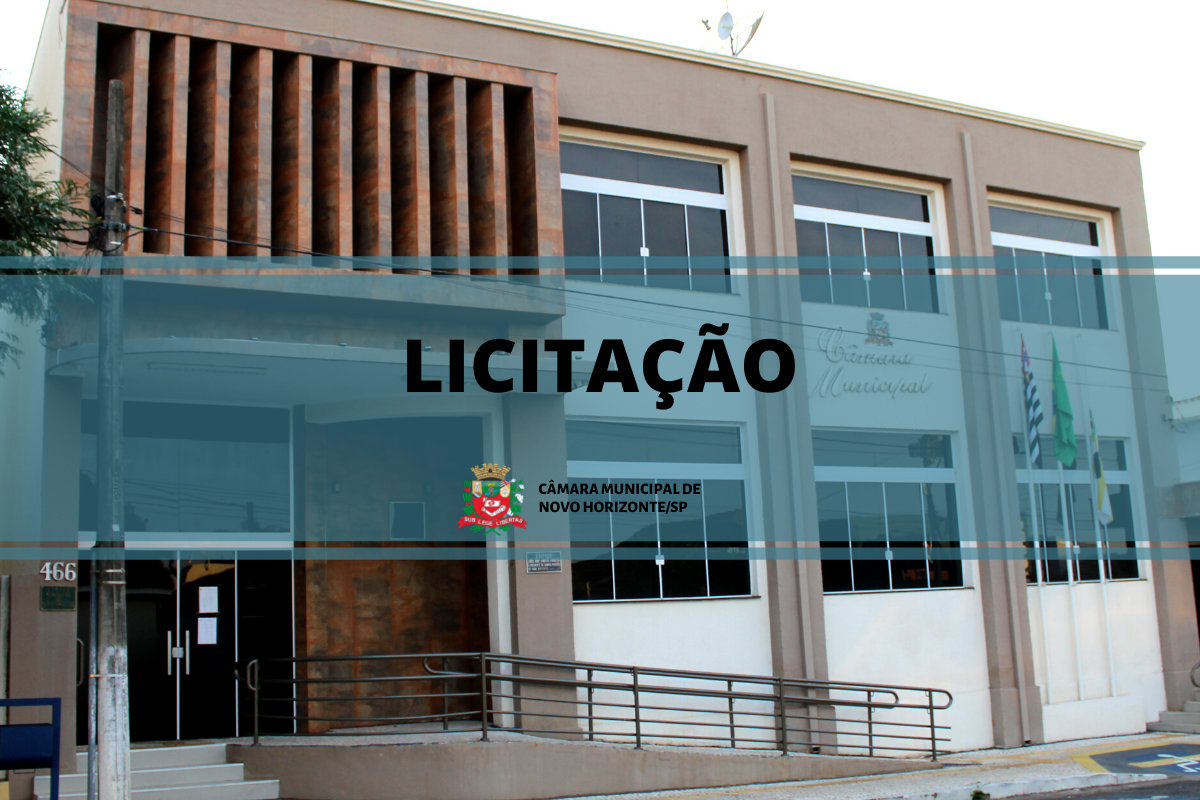 Câmara abre licitação para contratação de serviços de Assessoria e Consultoria Jurídica