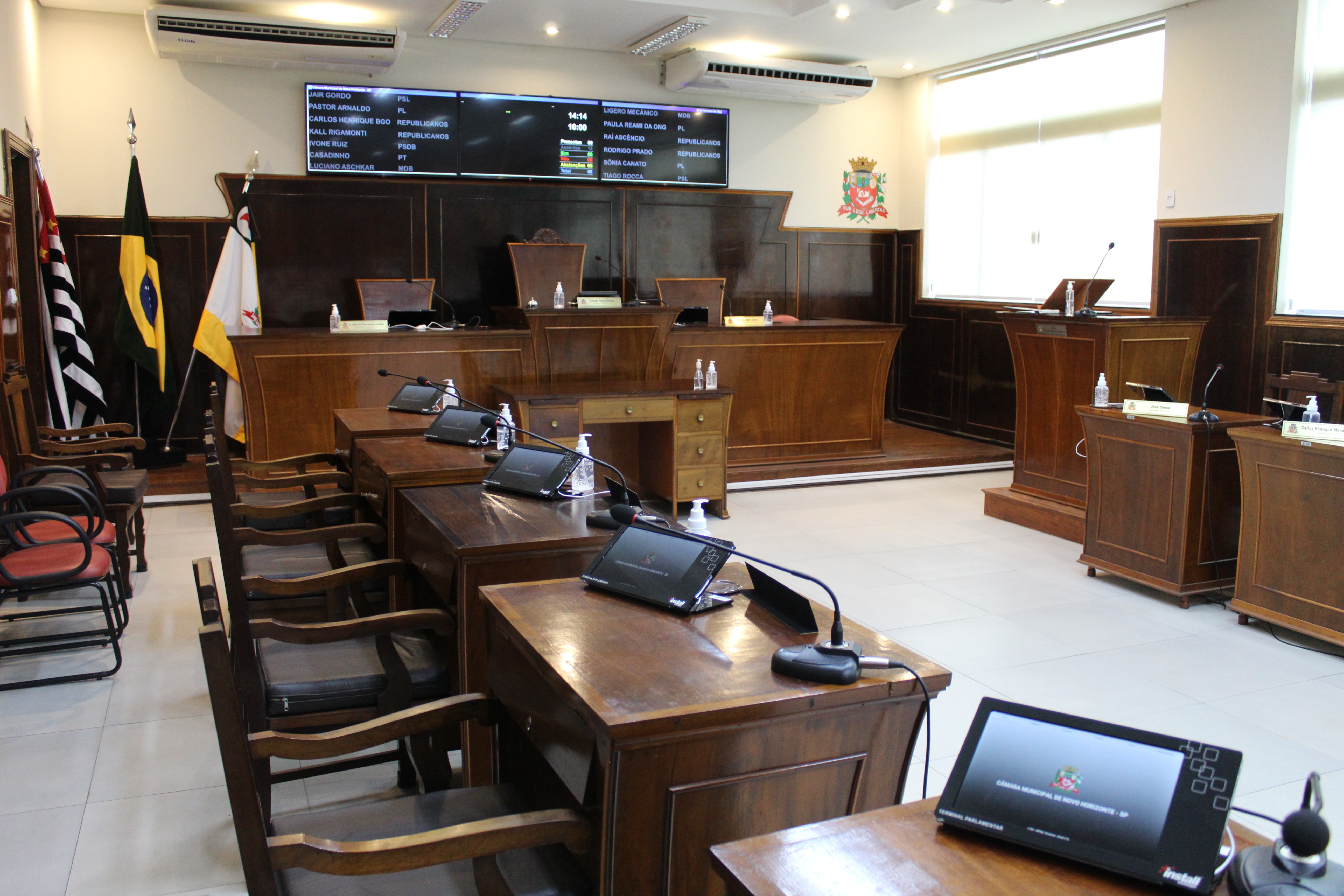 Câmara realizou a primeira sessão ordinária com o Plenário informatizado
