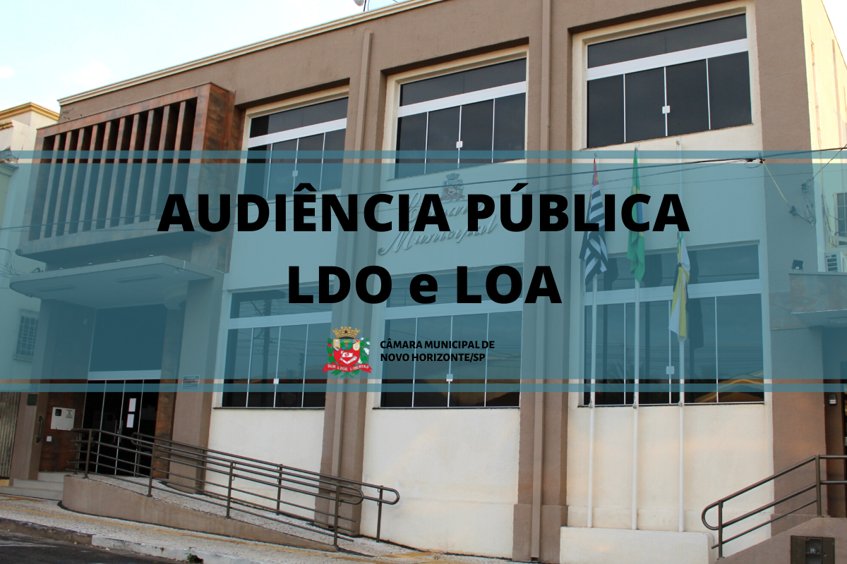 Câmara irá realizar Audiência Pública no dia 19 de outubro para tratar sobre o Orçamento do Município de 2023