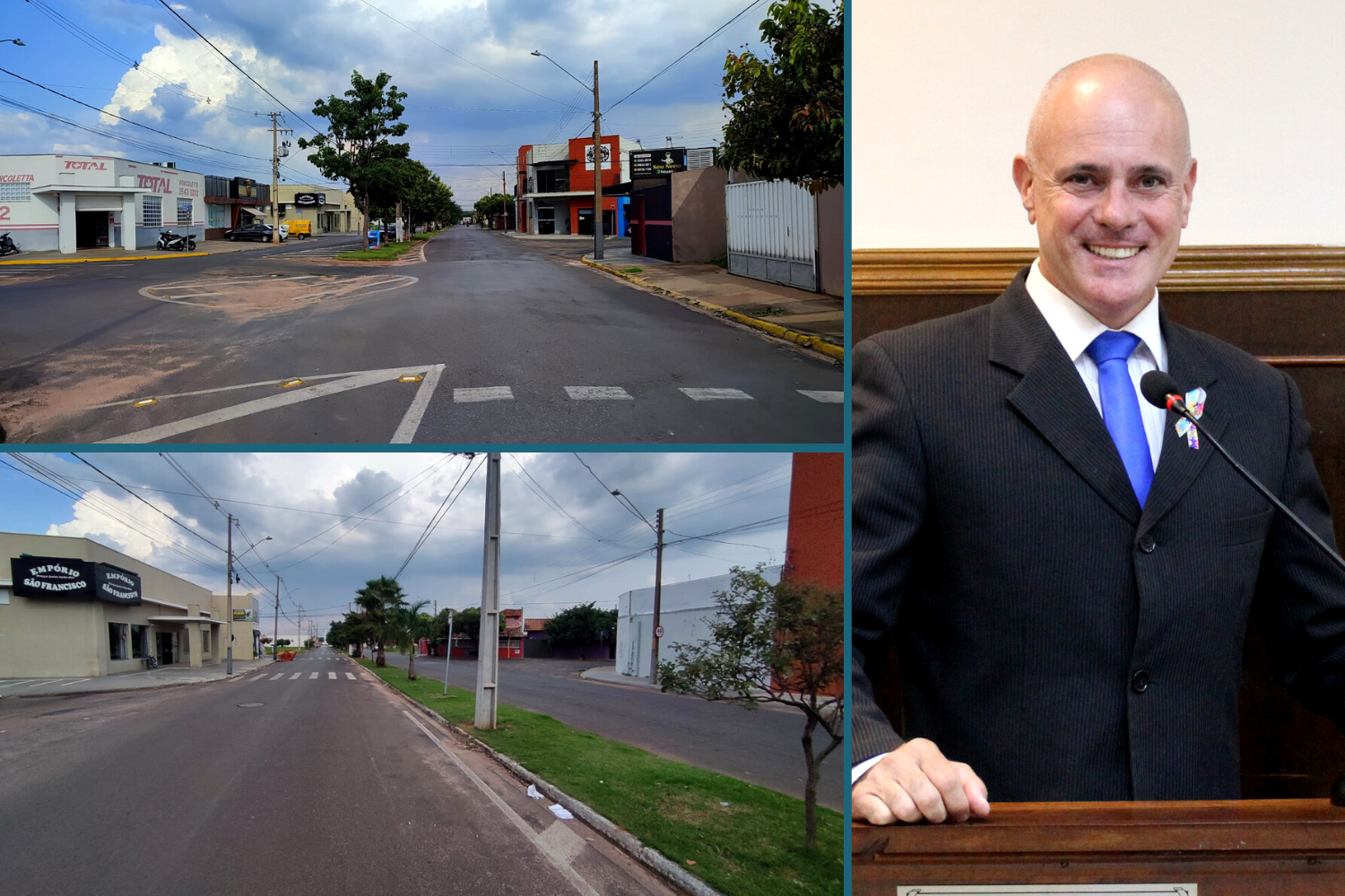 Vereador Kall Rigamonti solicita ao Prefeito Fabiano Belentani instalação de galerias de captação de águas pluviais ao longo da Av. Ângela Blaso Segreto