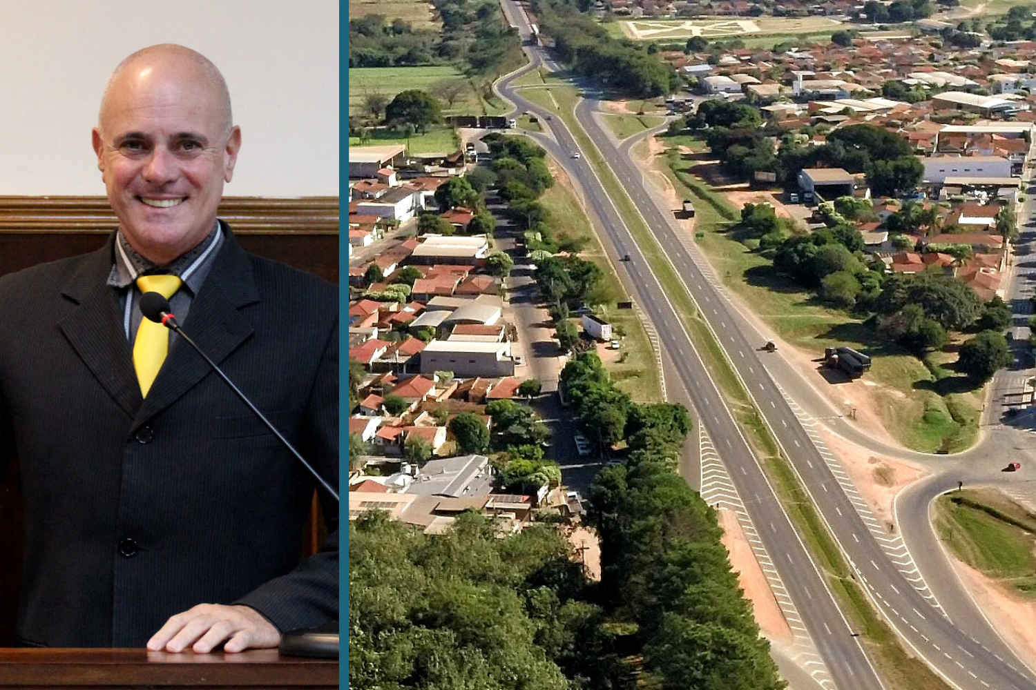 Vereador Kall Rigamonti solicita ao Prefeito Fabiano Belentani instalação de postes com refletores nas áreas do Município paralelas à SP 321 entre os trevos de acesso à cidade