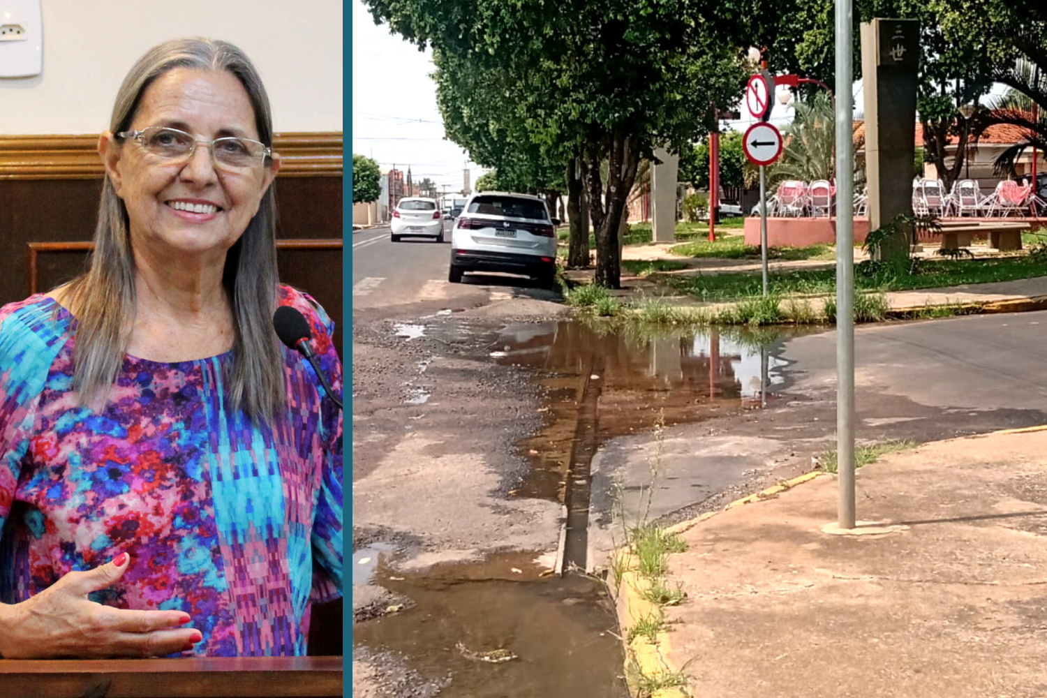Vereadora Sônia Canato solicita ao Prefeito Fabiano Belentani possibilidade de refazer passagem de água pluvial no cruzamento da Rua Dr. Victor Garbarino com a Av. Jornalista Paulo Falzetta na Vila Patti