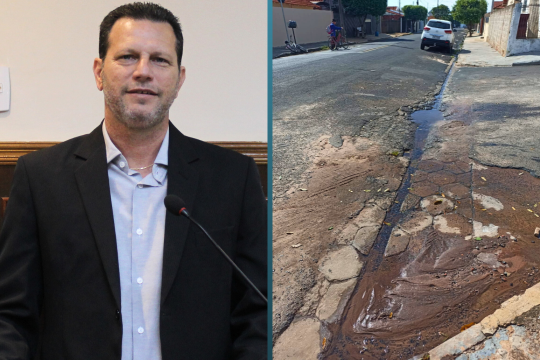 Vereador Rodrigo do Prado solicita ao Prefeito Fabiano Belentani possibilidade de refazer passagem de água pluvial no cruzamento da Rua Tenente Ferreira com a Rua Carajás no Jardim Aeroporto