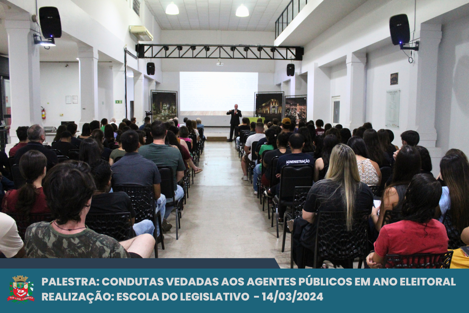 "Condutas vedadas aos agentes públicos em ano eleitoral" foi tema de palestra realizada pela Escola do Legislativo