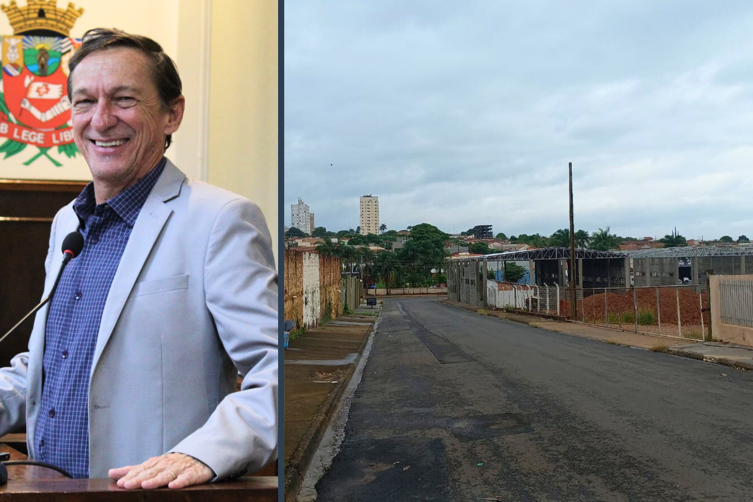 Vereador Vasquinho solicita ao Executivo Municipal instalação de poste de iluminação pública no Parque Vila Real