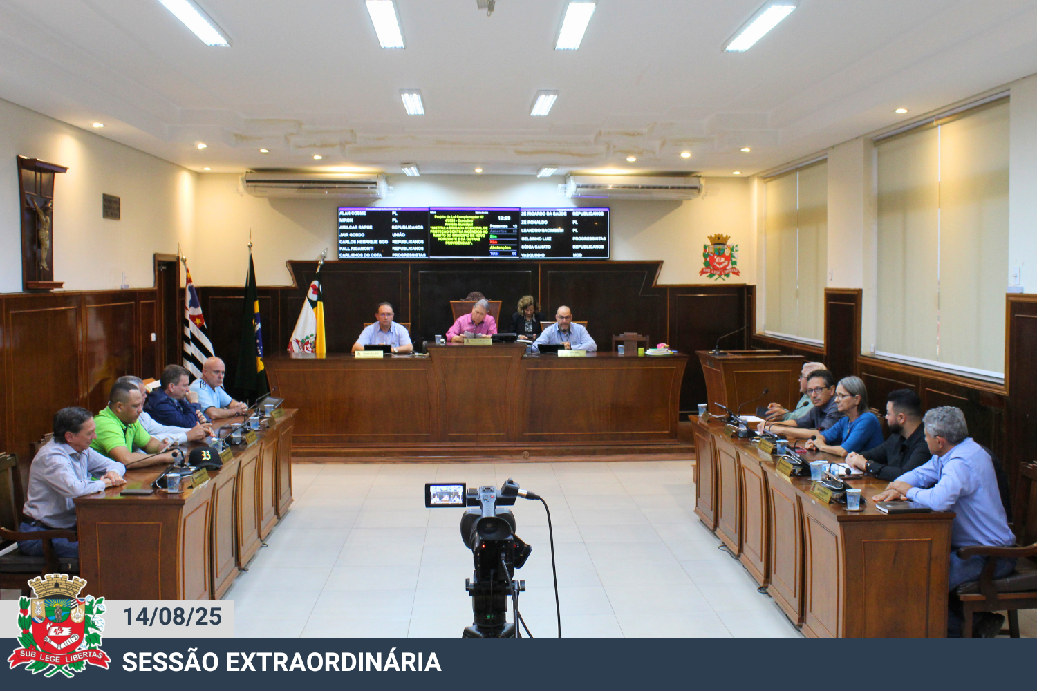 Confira a deliberação dos Projetos previstos na pauta da sessão extraordinária de 14 de agosto