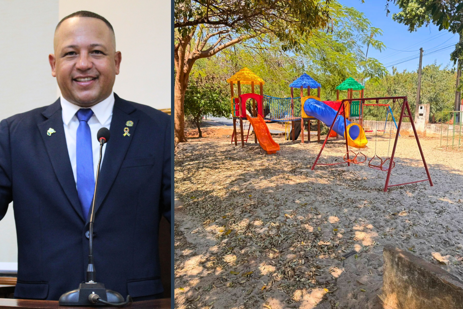 Vereador Carlos Henrique BGO solicita ao Executivo Municipal construção de muretas, instalação de alambrados e troca de areia no Parque Infantil "Maria da Natividade Nascimento Fumagalli" no Parque Vila Real