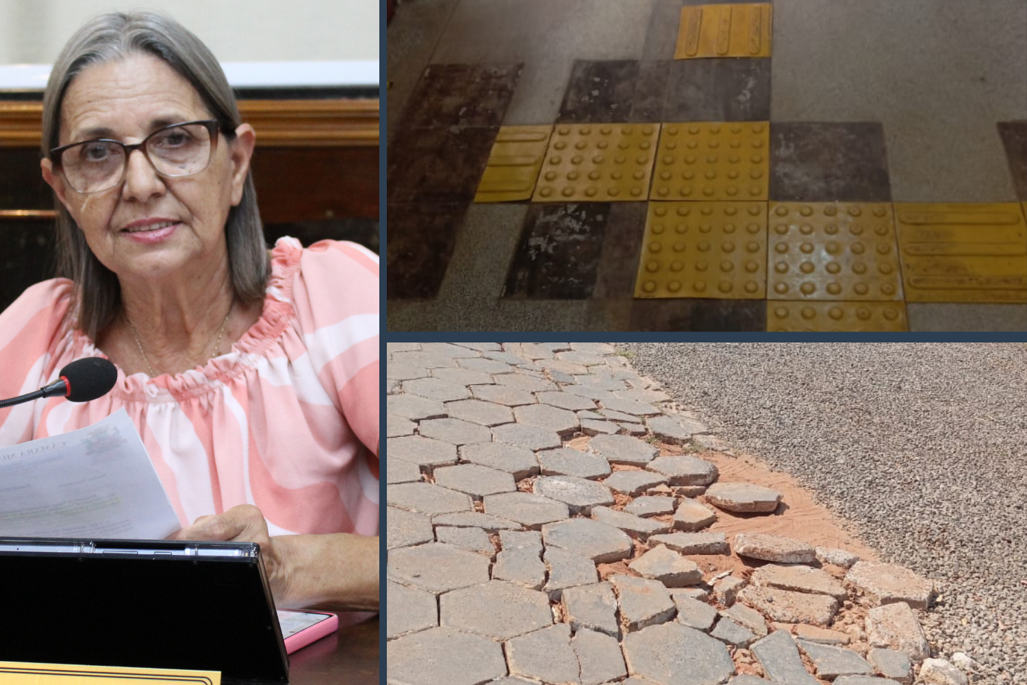 Acessibilidade: Vereadora Sônia Canato solicita a manutenção de pisos táteis em Unidades de Saúde 