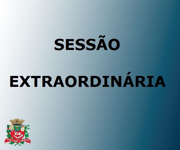 Câmara realiza sessão extraordinária nesta quinta-feira