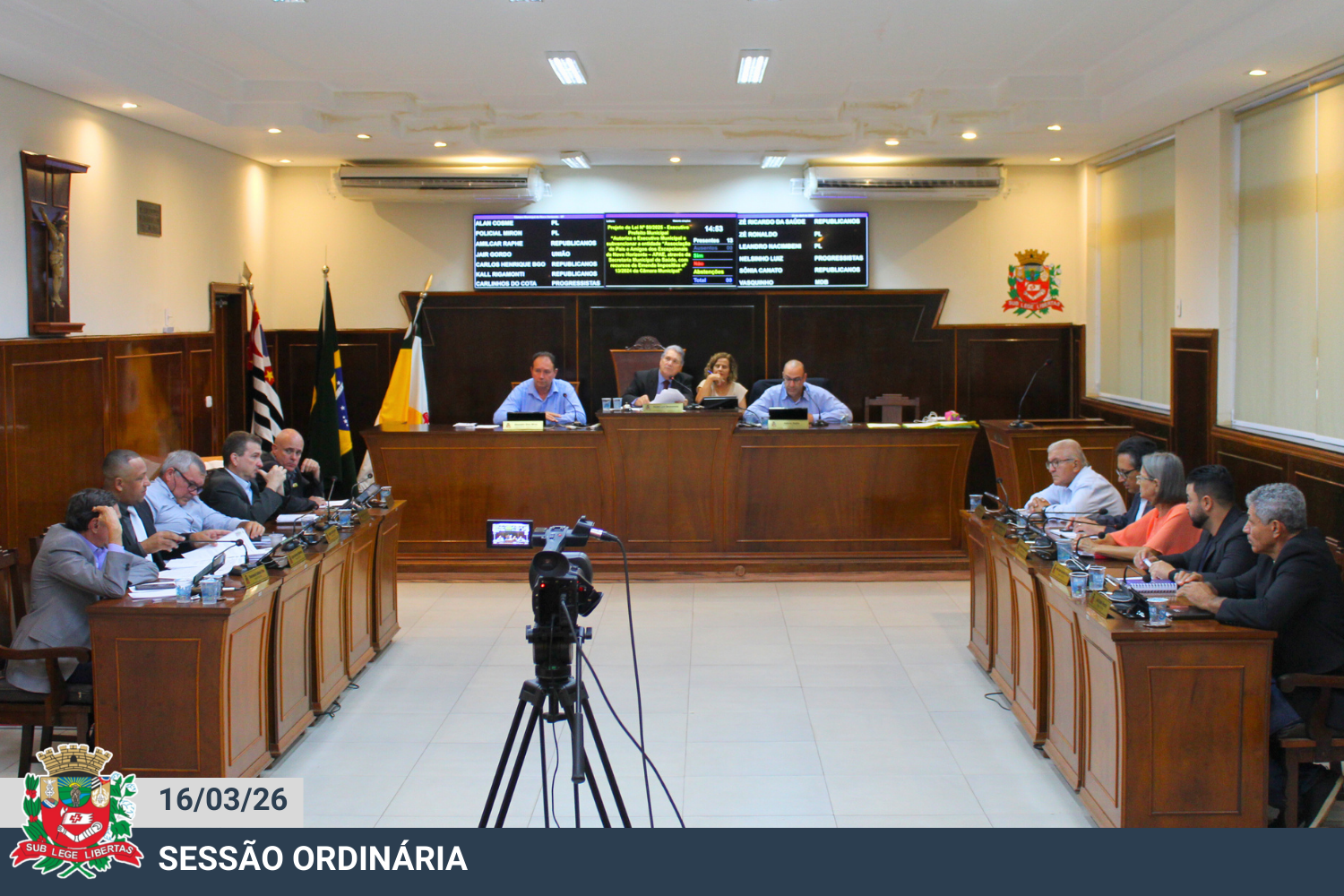 Confira a deliberação dos Projetos de Lei previstos na pauta da sessão ordinária de 16 de março