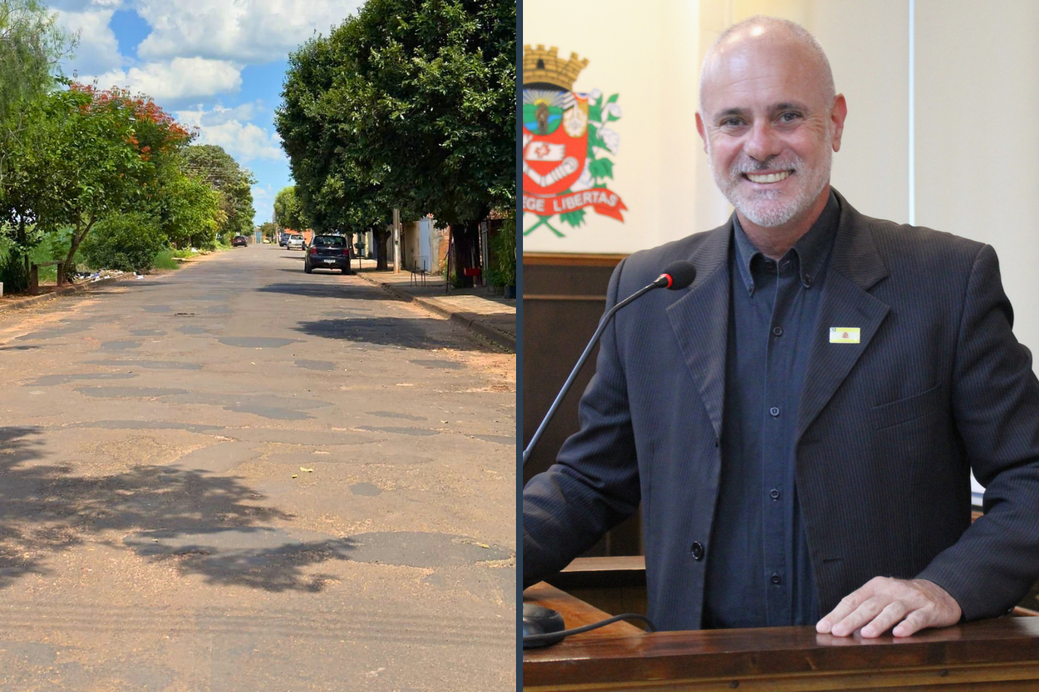 Vereador Kall Rigamonti solicita ao Executivo Municipal recape em trecho da Rua Jamil Jacob no Jardim Esplanada