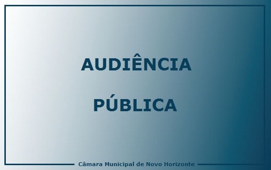 Diretoria Municipal de Saúde realiza audiência pública na Câmara nesta quarta-feira