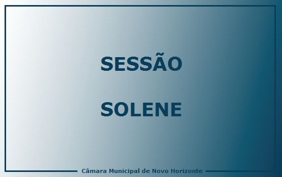 Câmara realiza sessão solene para entrega de honrarias dia 25 de novembro